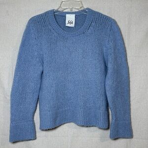 Jijil Cardigan Knit Crew Neck Sweaters‎ Women’s Sz 38 Carolina Blue